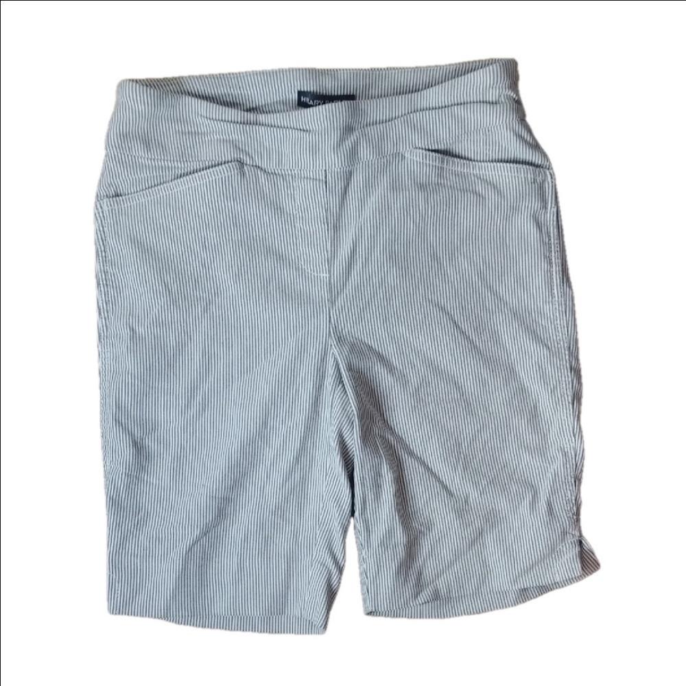 Hilary Radley Gray Bermuda Shorts Classic Style